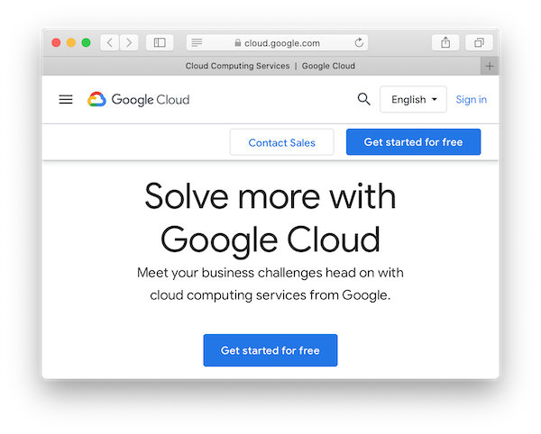Google Cloud Platform - Create an GCP account
